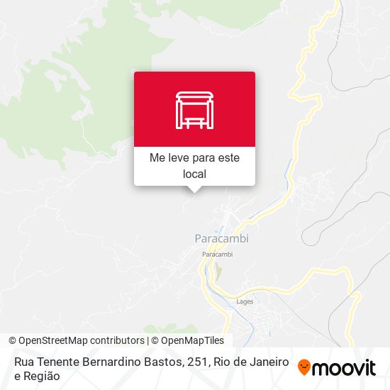 Rua Tenente Bernardino Bastos, 251 mapa