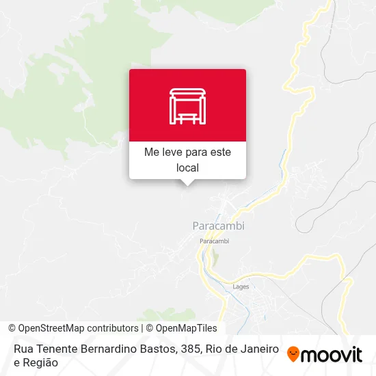 Rua Tenente Bernardino Bastos, 385 mapa