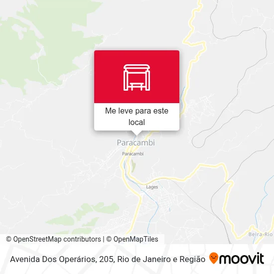 Avenida Dos Operários, 205 mapa