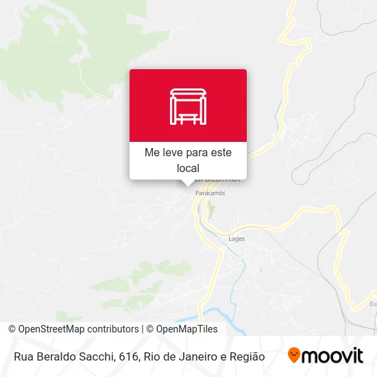 Rua Beraldo Sacchi, 616 mapa