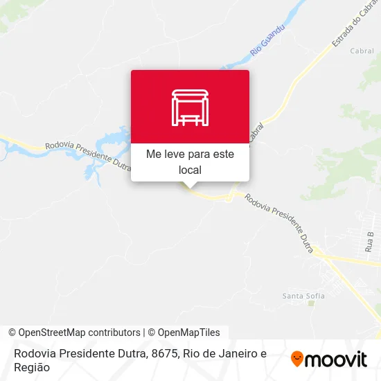 Rodovia Presidente Dutra, 8675 mapa