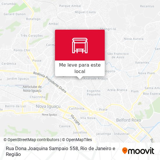 Rua Dona Joaquina Sampaio 558 mapa