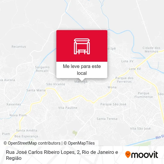 Rua José Carlos Ribeiro Lopes, 2 mapa
