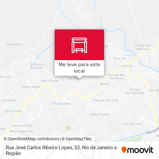 Rua José Carlos Ribeiro Lopes, 32 mapa