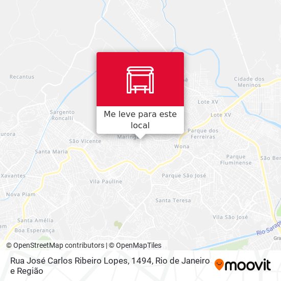 Rua José Carlos Ribeiro Lopes, 1494 mapa