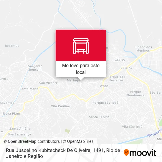 Rua Juscelino Kubitscheck De Oliveira, 1491 mapa