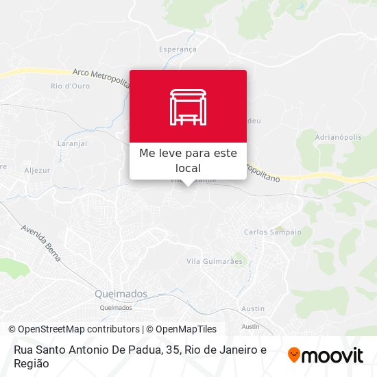 Rua Santo Antonio De Padua, 35 mapa