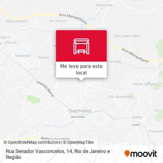 Rua Senador Vasconcelos, 14 mapa