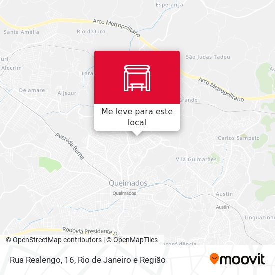 Rua Realengo, 16 mapa