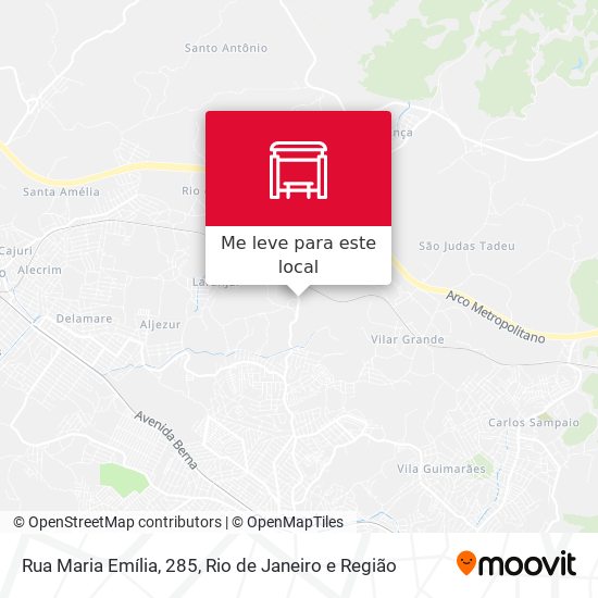 Rua Maria Emília, 285 mapa