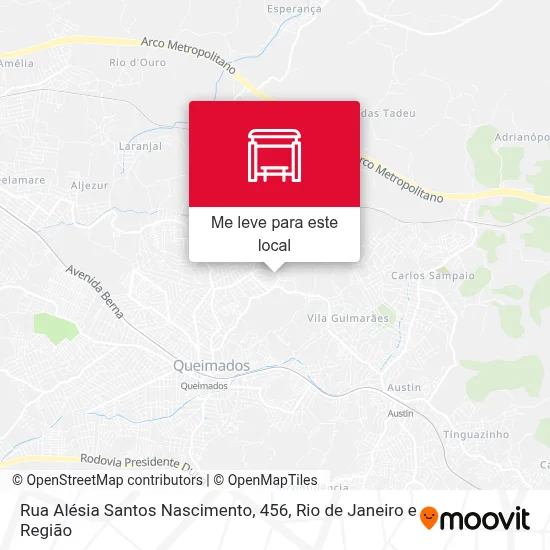 Rua Alésia Santos Nascimento, 456 mapa
