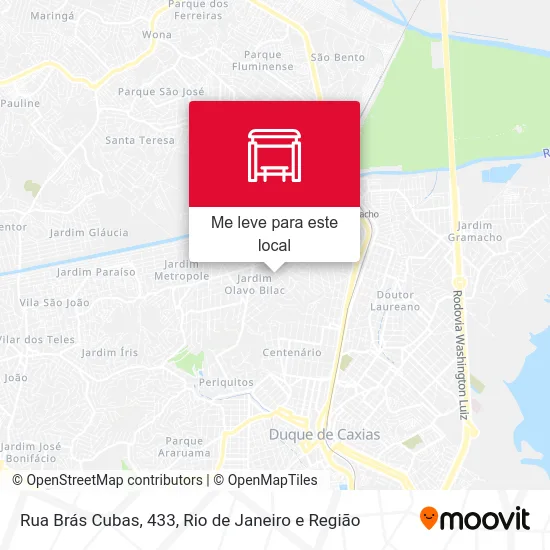 Rua Brás Cubas, 433 mapa