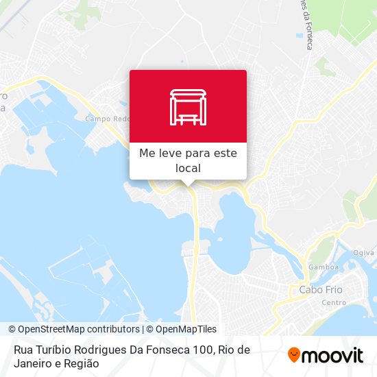 Rua Turíbio Rodrigues Da Fonseca 100 mapa