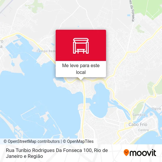 Rua Turíbio Rodrigues Da Fonseca 100 mapa