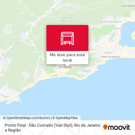 Ponto Final - São Conrado (Van Stpl) mapa