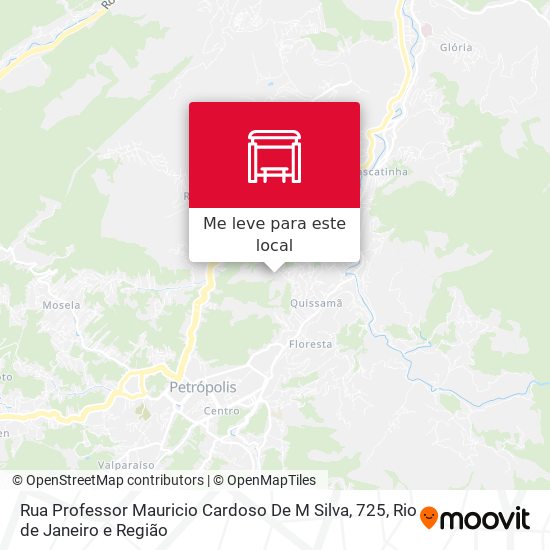 Rua Professor Mauricio Cardoso De M Silva, 725 mapa