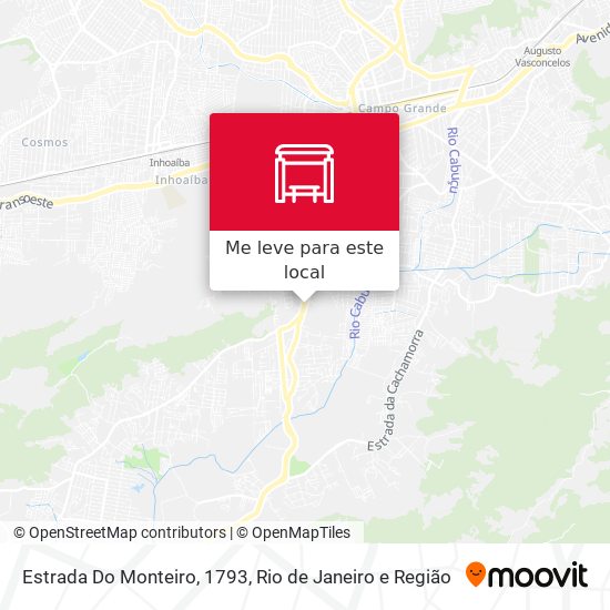Estrada Do Monteiro, 1793 mapa