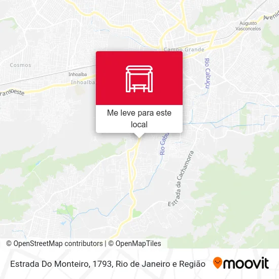 Estrada Do Monteiro, 1793 mapa