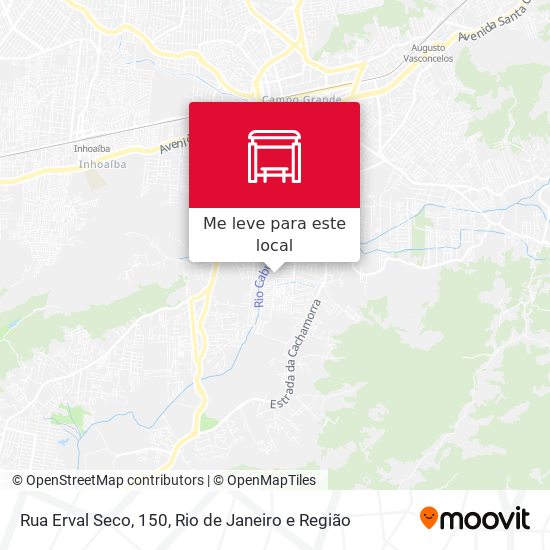 Rua Erval Seco, 150 mapa