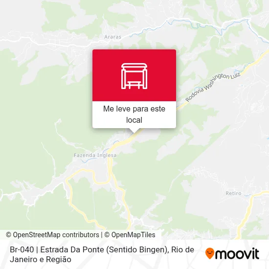 Br-040 | Estrada Da Ponte (Sentido Bingen) mapa