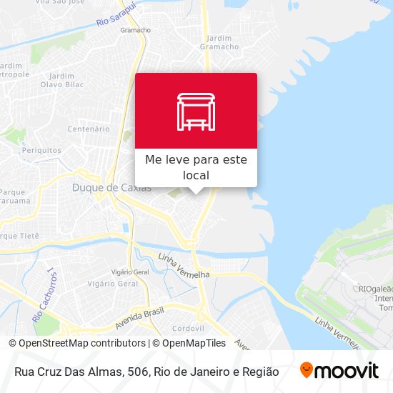 Rua Cruz Das Almas, 506 mapa