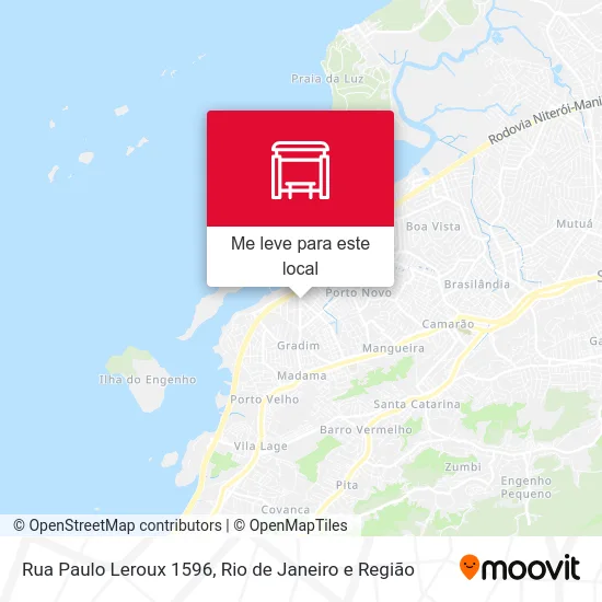 Rua Paulo Leroux 1596 mapa