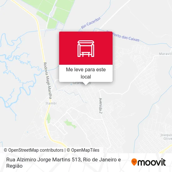 Rua Alzimiro Jorge Martins 513 mapa