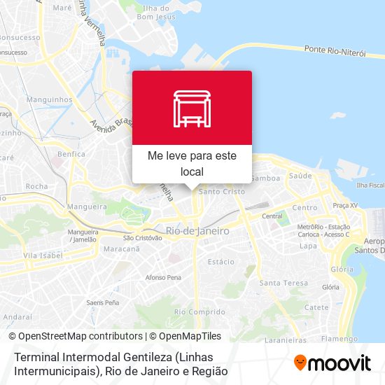 Terminal Intermodal Gentileza (Linhas Intermunicipais) mapa