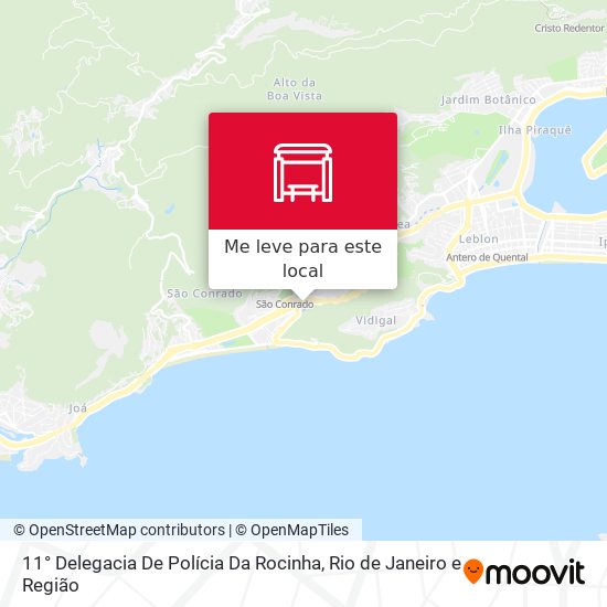 11° Delegacia De Polícia Da Rocinha mapa
