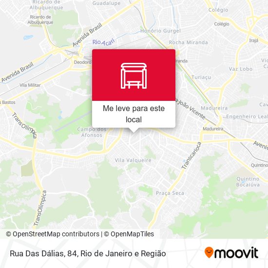 Rua Das Dálias, 84 mapa