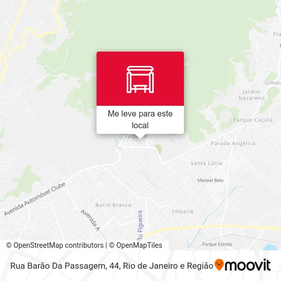 Rua Barão Da Passagem, 44 mapa