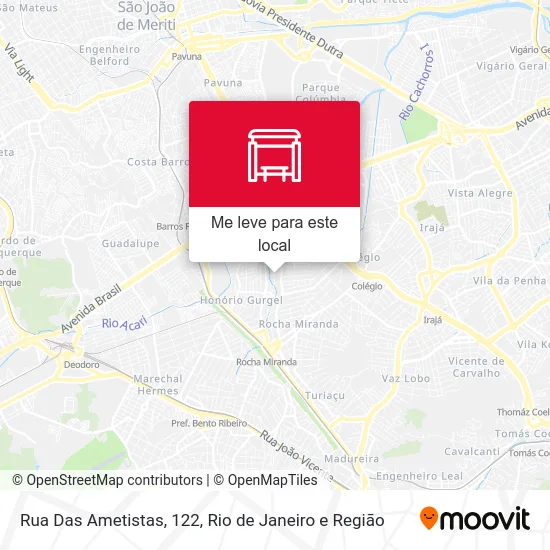 Rua Das Ametistas, 122 mapa