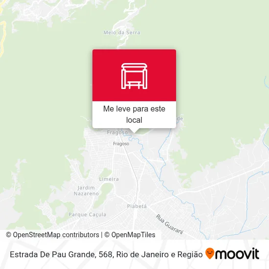 Estrada De Pau Grande, 568 mapa