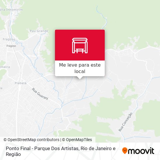Ponto Final - Parque Dos Artistas mapa