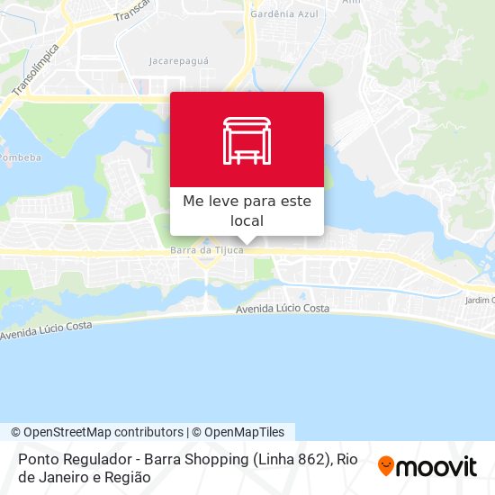 Ponto Regulador - Barra Shopping (Linha 862) mapa