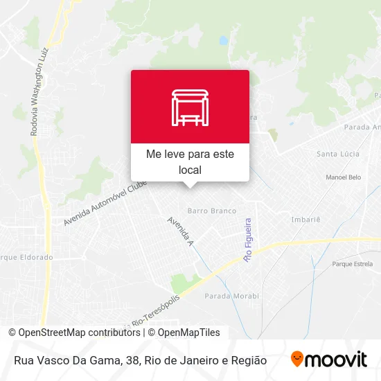 Rua Vasco Da Gama, 38 mapa