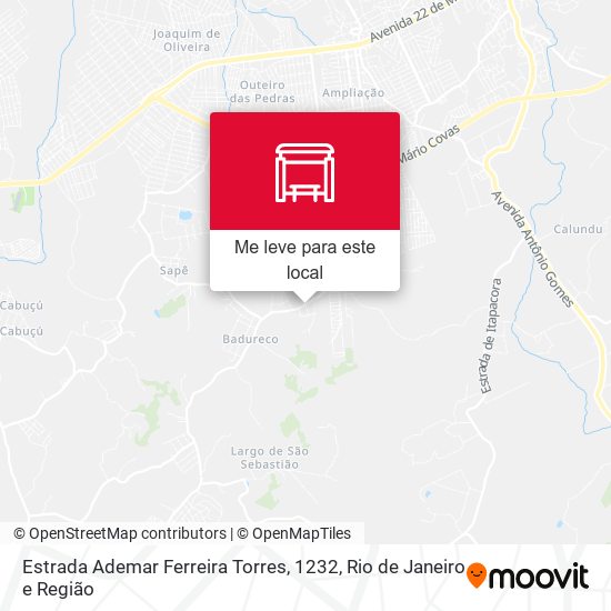 Estrada Ademar Ferreira Torres, 1232 mapa