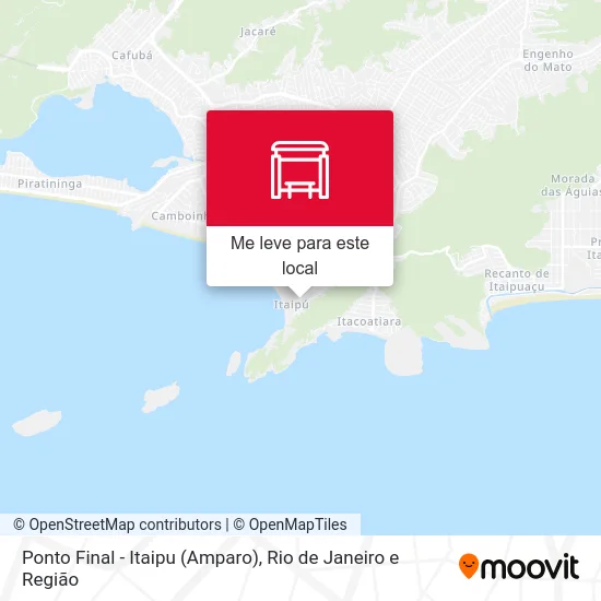 Ponto Final - Itaipu (Amparo) mapa