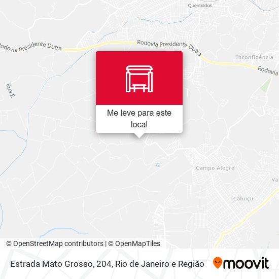Estrada Mato Grosso, 204 mapa