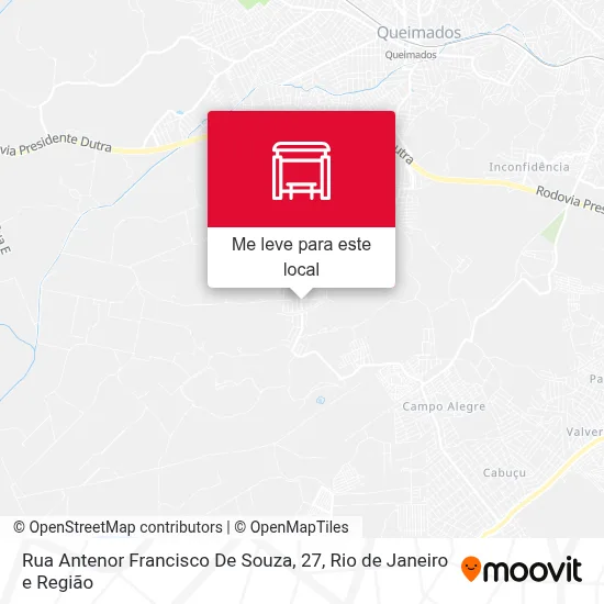 Rua Antenor Francisco De Souza, 27 mapa