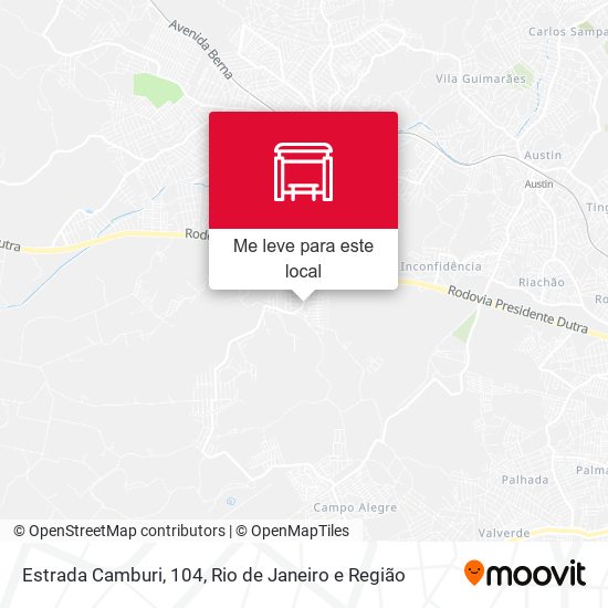 Estrada Camburi, 104 mapa