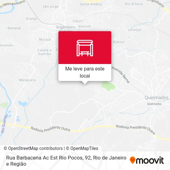 Rua Barbacena Ac Est Rio Pocos, 92 mapa