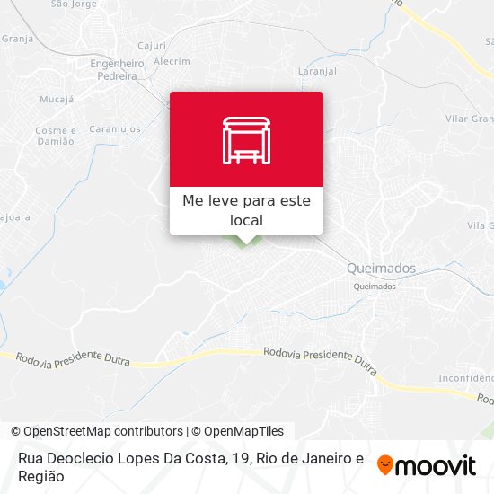 Rua Deoclecio Lopes Da Costa, 19 mapa