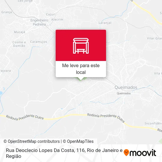 Rua Deoclecio Lopes Da Costa, 116 mapa