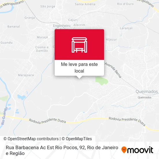 Rua Barbacena Ac Est Rio Pocos, 92 mapa