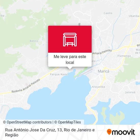 Rua Antônio Jose Da Cruz, 13 mapa