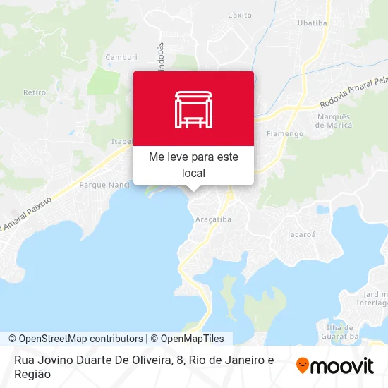 Rua Jovino Duarte De Oliveira, 8 mapa