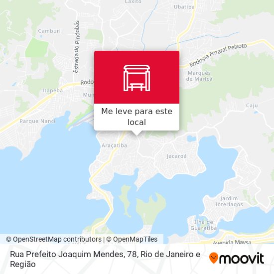 Rua Prefeito Joaquim Mendes, 78 mapa
