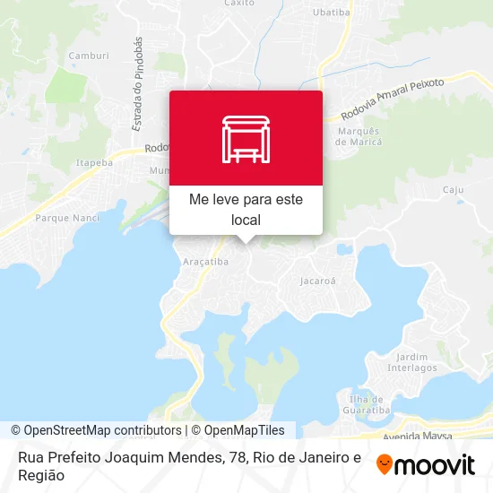 Rua Prefeito Joaquim Mendes, 78 mapa