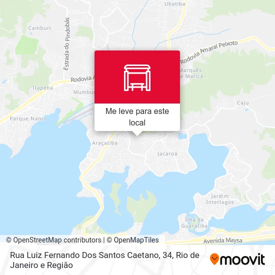 Rua Luiz Fernando Dos Santos Caetano, 34 mapa